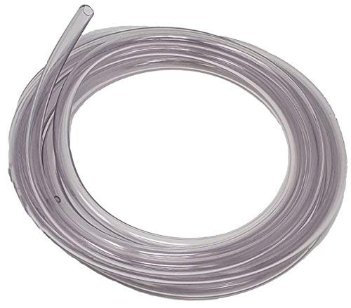 Sealproof Unreinforced PVC 1/4-Inch-ID x 3/8-Inch OD Food Grade Clear Vinyl Tubing, 10 FT, - size: 10 Ft