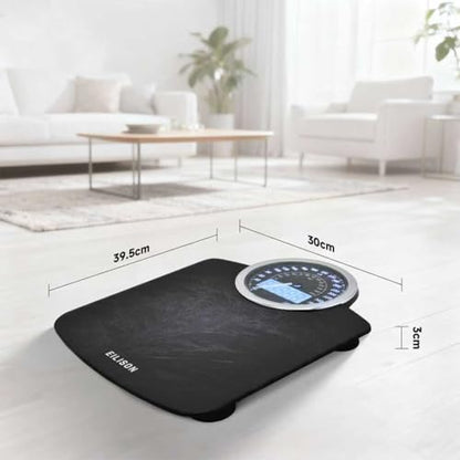 EILISON 2-in-1 Digital & Analog Bathroom Scale, 400 lbs, Large Display - color: Grey