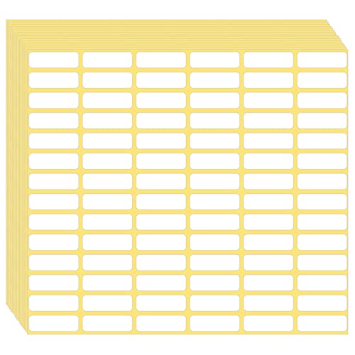 1680 Pcs Matte White Labels Blank Stickers Small Sticky Labels Removable Price Tags Labels Stickers for Jars Boxes Envelopes File Folders School Office Home (10 X 20 mm) - color: 1680pcs 10x20mm