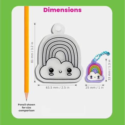 Ooly DIY Shrink Art Charms Kit, 73 Pc - Deluxe Pack - color: Deluxe Kit