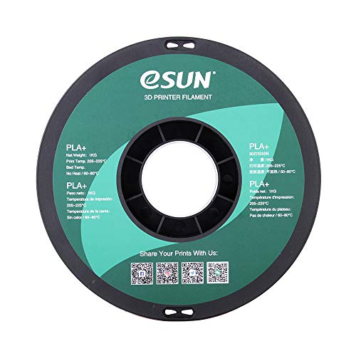 eSUN PLA PRO (PLA+) 3D Printer Filament, Dimensional Accuracy +/- 0.03mm, 1kg Spool, 1.75mm, Green, (Pantone 323C) - color: Green