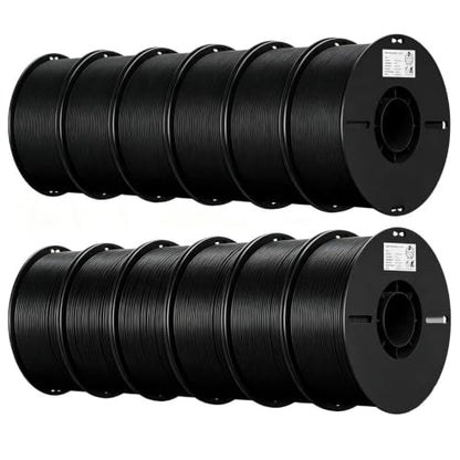 Creality PLA 3D Printer Filament, Black, 12-Pack, 12KG Total - color: Black*12 Pla, size: 12kg