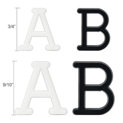 Pre-Cut Letters for Felt Letter Board, 736 Pcs, White - color: White