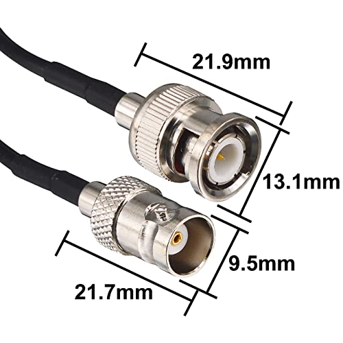 BNC Jumper Cable 3ft BNC Male to Female Extension RG174 Coaxial - color: 1, size: 3 feet