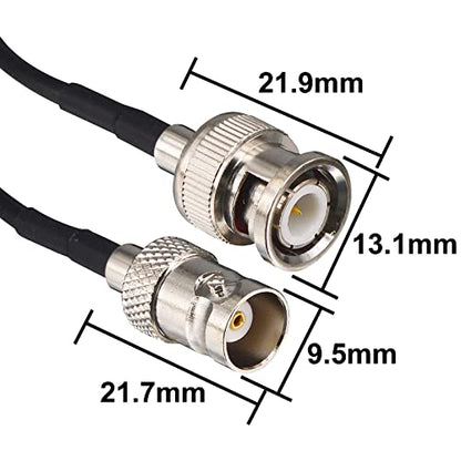 6ft BNC Extension Cable Male to Female SDI Cable RG174 50 Ohm - color: 1, size: 6 feet