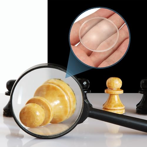 PATIKIL 24 Pack Biconvex Lens, 42mm Dia. 75mm Focal Length Optical Lenses Magnifier Paperweight Acrylic Double Convex for DIY Office Desk Home Science Experiment Telescope - size: 42mm Dia. 75mm Focal Length