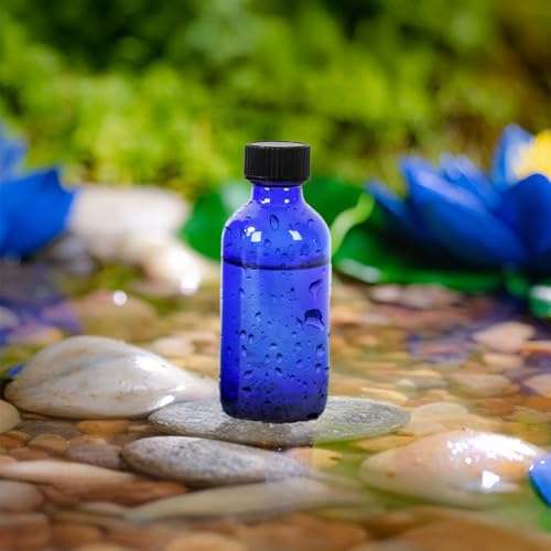 DIDITIME 2 oz Shot Bottles with Caps & Stainless Steel Funnels, Juicing Bottle Reusable Glass, 60ml Small Jars with Lids for Potion, Ginger Shots, Oils, Juice (Cobalt Blue, 12-pack) - color: Cobalt Blue, size: 12-pack