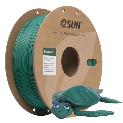 eSUN PLA Basic Filament 1.75mm Holly Green, 1KG Spool (2.2 LBS) - color: 1.holly Green, size: 1KG