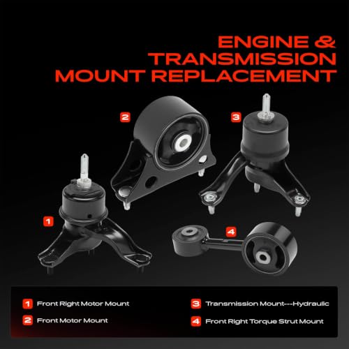 A-Premium Engine Motor and Transmission Mount Kit, with Torque Strut Mount