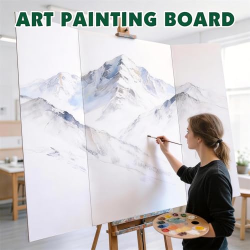 30 Pack White Trifold Poster Board, 36in x 48in Corrugated Project Board - size: 36''x48''-30P