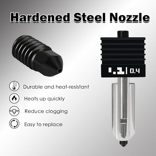 4 PCS 0.2/0.4/0.6MM P2S Hotend Kit for Bambu Lab X2D/H2D/H2S/H2C/A1/A1 Mini