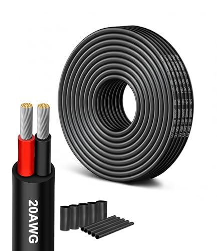 XINWANG 20AWG 2-Conductor Electrical Wire, UL2464, 16.4FT - size: 20AWG-2C(2x0.52mm²)-5M