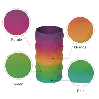 Matte Rainbow PLA 3D Printer Filament, 10 Rolls,1KG Spool(2.2lbs) 1.75mm 3D Printing Multicolor Gradient Filament Bundle for Most FDM 3D Printers,10 Different Matte Rainbow Colors - color: 10*1kg Matte Rainbow 2