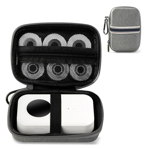 Phomemo P21 Label Maker Case, D30 D30D D35 Waterproof Storage Bag - color: Gray, style: 1 Case