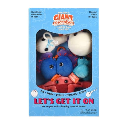 GIANT MICROBES Let’s Get it On Themed Gift Box, Funny Doctor Gifts, Funny Nurse Gift, Labor and delivery Nurse Gifts, Plush Keychain, Uterus Plush Toy, Reproductive System Model