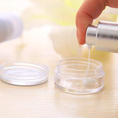 GBSTORE 3 Gram Plastic Cosmetic Containers,for Eye Shadow Nails Powder Jewelry Cosmetic Lip Balm Lip Gloss Cream Lotion and Creams Sample Make-up Storage(10 Pcs)