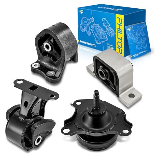 PHILTOP Engine Mount Set Compatible with 2002-2006 Honda CR-V Automatic - size: for 2002-2006 Honda CR-V