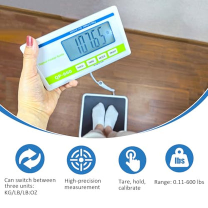 Physician Scale(660 lb) ，Medical Floor Scale for Body Weight，KG/LB/LB:OZ Three Units, 12.5" x 12.9" Platform， Heavy Duty Medical Grade Physician Scale in Home, Hospital and Weight Loss