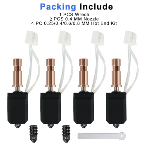 4 Pack Ceramic Hotend Kit for Anycubic Kobra S1