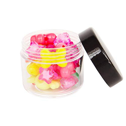 20pcs 20ml Makeup Sample Round Pot, 20g Empty Storage Container - color: 20pack 20ml Black