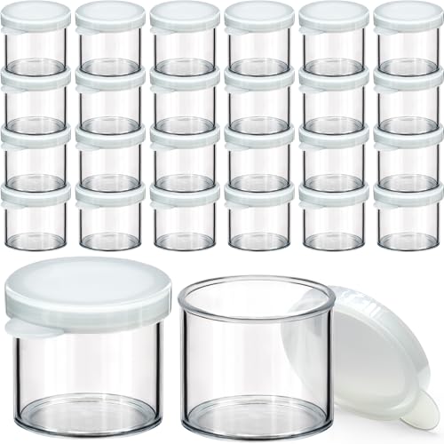 DecorRack 24 Mini Plastic Containers with Lids, 0.3 oz Craft Storage - size: 24 Pack/0.3oz