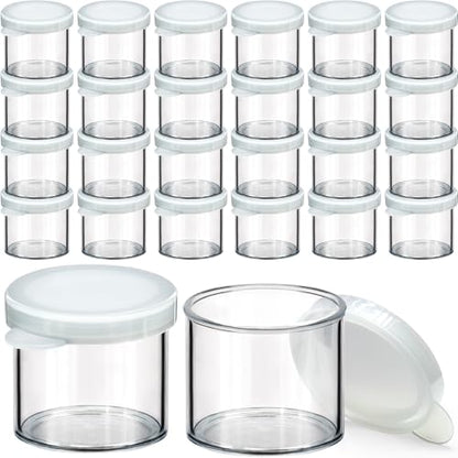 DecorRack 24 Mini Plastic Containers with Lids, 0.3 oz Craft Storage - size: 24 Pack/0.3oz