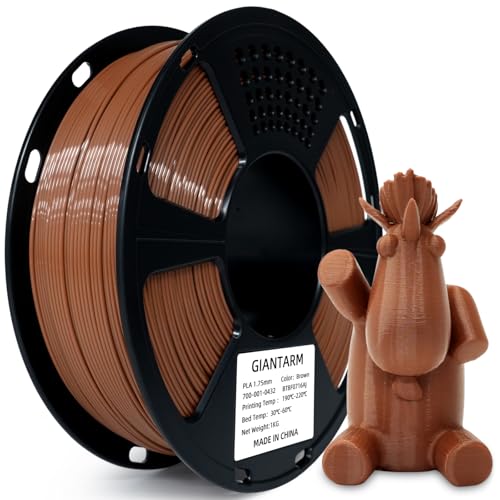 GIANTARM PLA 3D Printer Filament 1.75mm,Brown 1kg - color: Brown, size: 1kg
