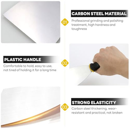 2 Pcs 3D Printer Spatula, 3D Print Cleaner Scraper, Stainless Steel 3D Printer Hot Bed Shovel, Spatula for 3D Printing Resin Removal