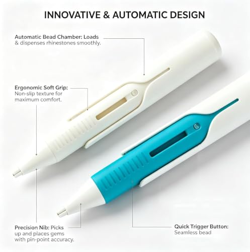 2026 New Automatic Diamond Painting Bead Dispenser, No Wax Needed Art Pen
