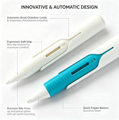 2026 New Automatic Diamond Painting Bead Dispenser, No Wax Needed Art Pen