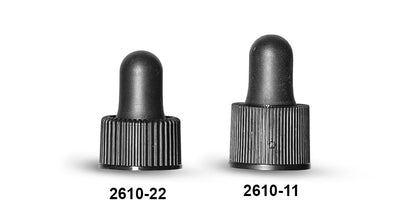 SKS Bottle & Packaging 13/415 Black Bulb Glass Droppers with Rubber Bulb for Essential Oils, Tinctures, Serums - Fits 13/415 Neck Finish Bottles, Pack of 48 - size: 13/415 ( 5 mm x 48 mm ), 48 Caps per Case