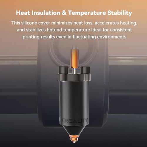 Creality Ender 5 Max Silicone Socks, Original 3D Printer Hotend Silicone Cover, Heater Block Silicone Sock, Insulation Heat Resistance Keep Hotend Clean, Extruder Heating Bolck Protection - size: Ender 5 Max