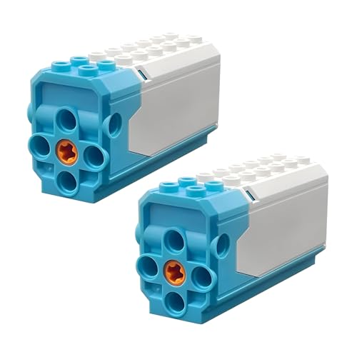 2-Pack Rechargeable Motor Compatible with LEGO, Adjustable Speed & Reversible Control, USB C Charging Block Motor for DIY Building Blocks Projects - color: Rechargeable Motor, size: 2 PCS
