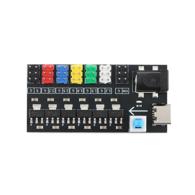 5Pcs AMS1117 1.2V-5V DC-DC Step-Down Power Module Type-C DC Input
