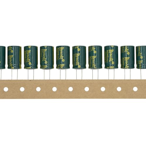 20 Pieces 16V 2200UF 13x21mm High Frequency LOWESR Plug-in Aluminum Electrolytic Capacitor Green Sleeve 16 Volt 2200 UF - size: 16V2200UF