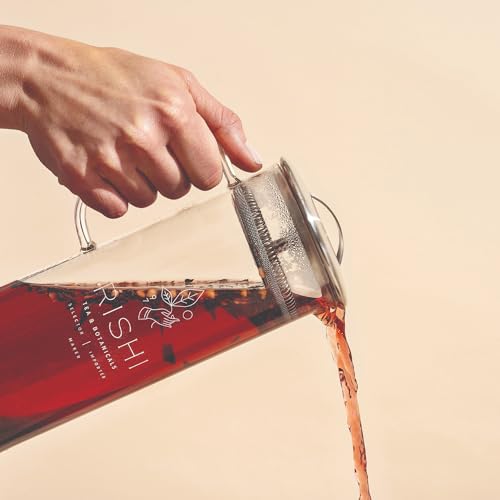 Rishi Tea Simple Brew Teapot for Loose Tea, Borosilicate Glass, 1000ml - size: 34 Fl Oz (Pack of 1)