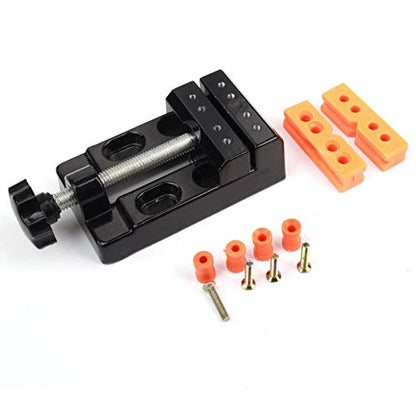Mini Flat Clamp Table Jaw Bench Clamp Mini Drill Press Vice Opening Parallel Table Vise DIY Sculpture Craft Carving Tool