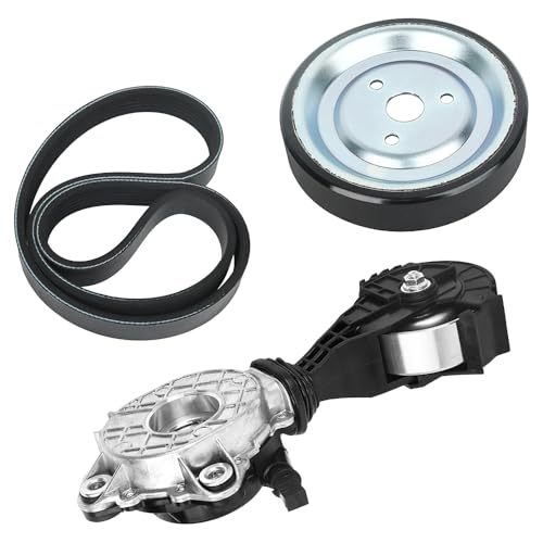 11287598833 Drive Belt Tensioner Idler Friction Wheel,Serpentine Belt and Engine Water Pump Pulley Compatible with Mini Cooper Countryman Paceman 2007-2016 Replaces 11517545958 1060352