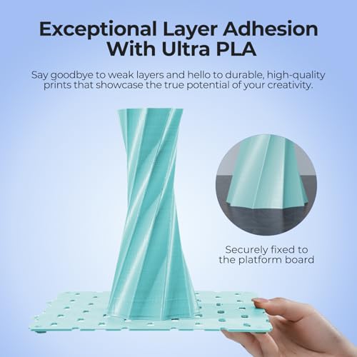Soleyin 3D Printer Filament, Neatly Wound PLA Filament 1.75mm 1kg Spool (2.2lbs), High-Speed Printing, Dimensional Accuracy ±0.02mm, Strong Toughness & No Warping, Fit Most FDM 3D Printers,Green - color: 1kg Pla Green, size: Pla