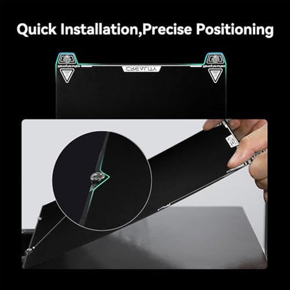 Creality K1 Max Build Plate Kit 315 * 310mm, Double Sided Epoxy Resin High-Strength Printing Platform for K1 Max, Ender 3 Max Neo, Ender 3 S1 Plus 3D Printers - style: K1 Max Epoxy Resin PEI Plate