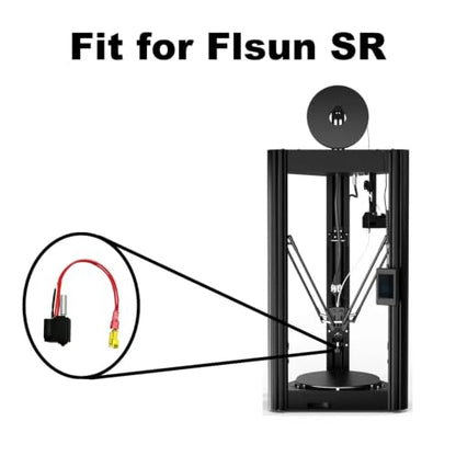 3D Printer Hotend for Flsun SR Super Racer with 0.4mm Hardened Steel Nozzle - color: For FLSUN SR (H)