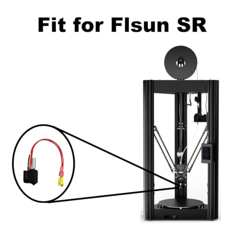 3D Printer Hotend for Flsun SR Super Racer with 0.4mm Hardened Steel Nozzle - color: For FLSUN SR (H)