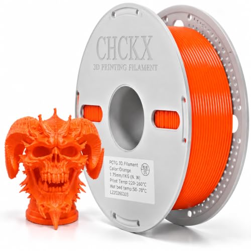 PCTG Filament Orange for 3D Printing Better Than PETG Filament 1KG - color: Orange