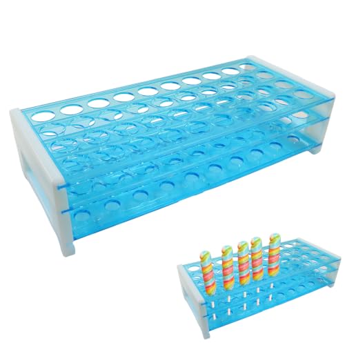 40-Hole Plastic Test Tube Rack, 18mm Holes