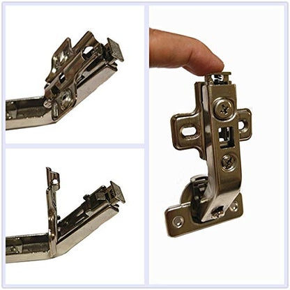 Lazy Susan Corner Cabinet Hinge 135° – Heavy Duty Folding Door Hinge for Kitchen Corner Cabinets, Stainless Steel, Includes Screws - size: 135 degrees