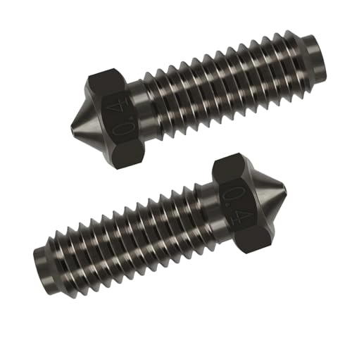 6PCS Hardened Steel Nozzles for Anycubic Kobra 2, 3D Printer High Temperature Resistance 0.4mm Hardened Steel Nozzles for Kobra 2, Kobra 2 Neo, Kobra 2 Pro, Kobra 2 Plus, Kobra 2 Max - style: Kobra 2 Harden Steel - 0.4mm