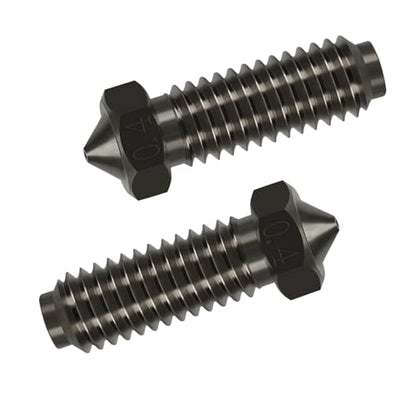 6PCS Hardened Steel Nozzles for Anycubic Kobra 2, 3D Printer High Temperature Resistance 0.4mm Hardened Steel Nozzles for Kobra 2, Kobra 2 Neo, Kobra 2 Pro, Kobra 2 Plus, Kobra 2 Max - style: Kobra 2 Harden Steel - 0.4mm