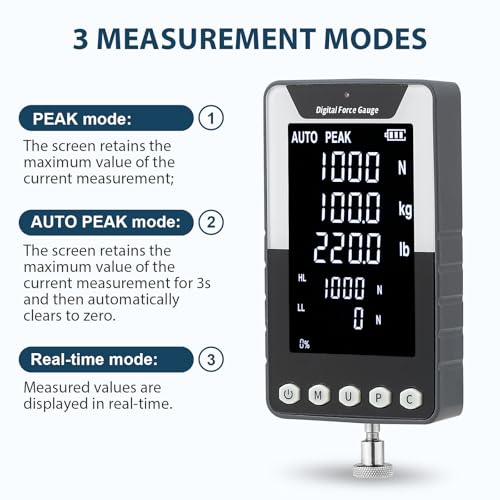 1000N Digital Force Gauge Push Pull Meter with USB Output