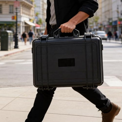 TORIBIO Hard Carrying Case with Foam, Shockproof Storage Box 16.3"x12"x5.3" - size: 16.3" x 12" x 5.3"