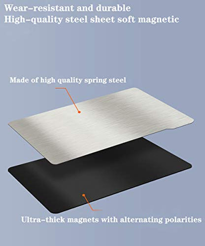 KOYOFEI 2PCS Resin 3D Printer Platform, Building Plate and Magnetic Sheet, Flexible Steel Plate Flex Bed for ELEGOO Saturn 3D Printer 196 x 126 mm - size: Saturn(196*126mm)
